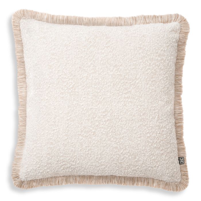 Coussin carré bouclé crème | Eichholtz Nami L