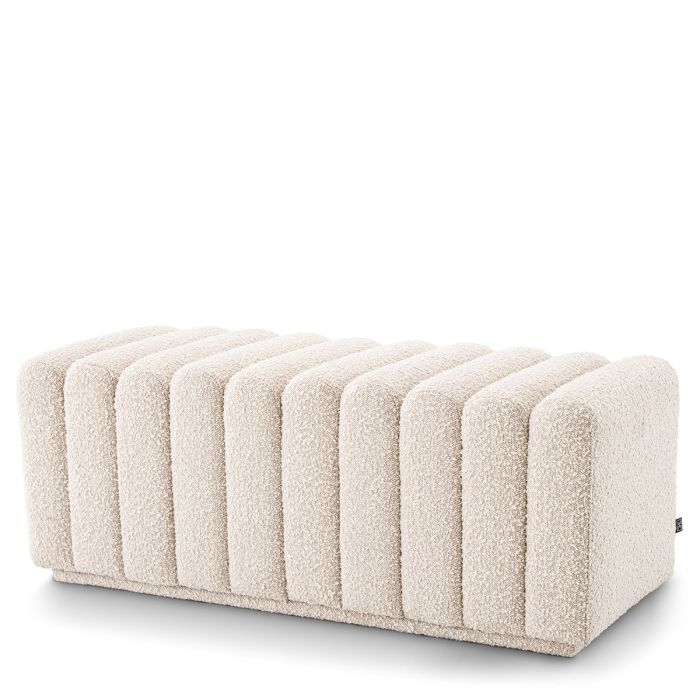 Banc bouclé crème | Eichholtz Bente