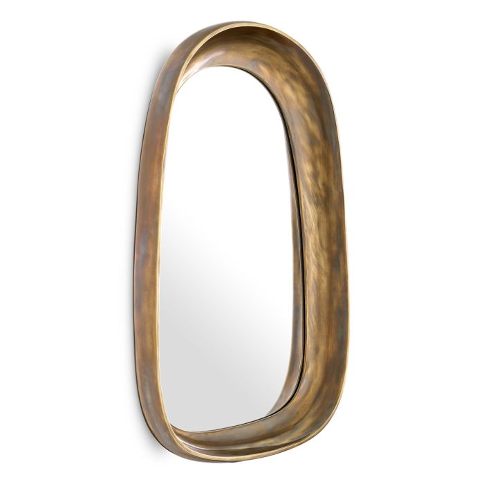 Miroir oval en laiton vieilli | Eichholtz Sandals L