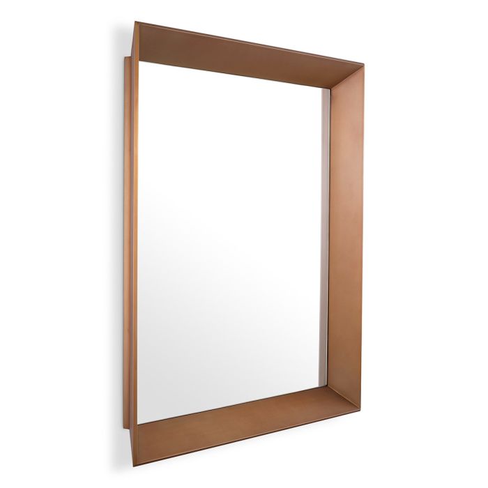 Miroir carré en laiton cuivré | Eichholtz Othello