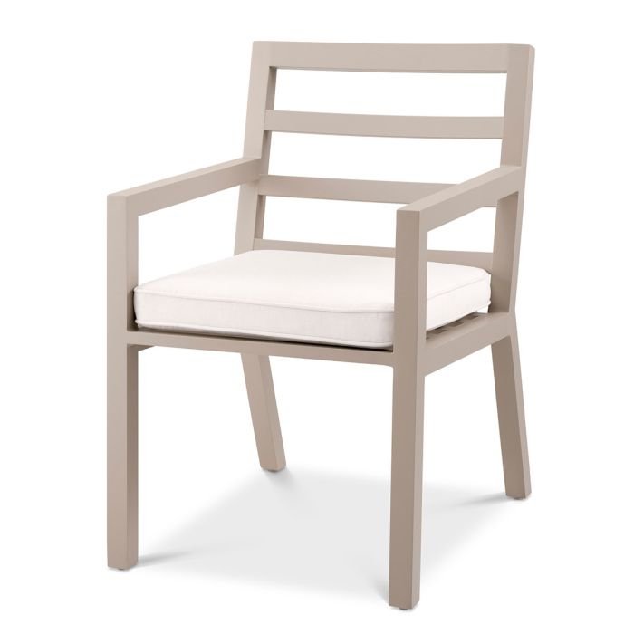 Chaise extérieure en métal sable | Eichholtz Delta