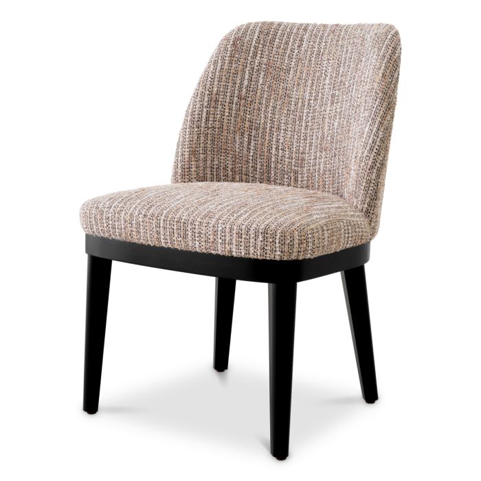 Chaise de salle à manger en tissu beige | Eichholtz Costa