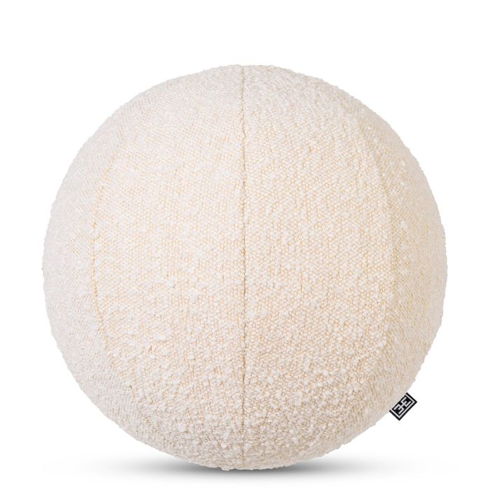 Coussin rond bouclé crème | Eichholtz Palla S