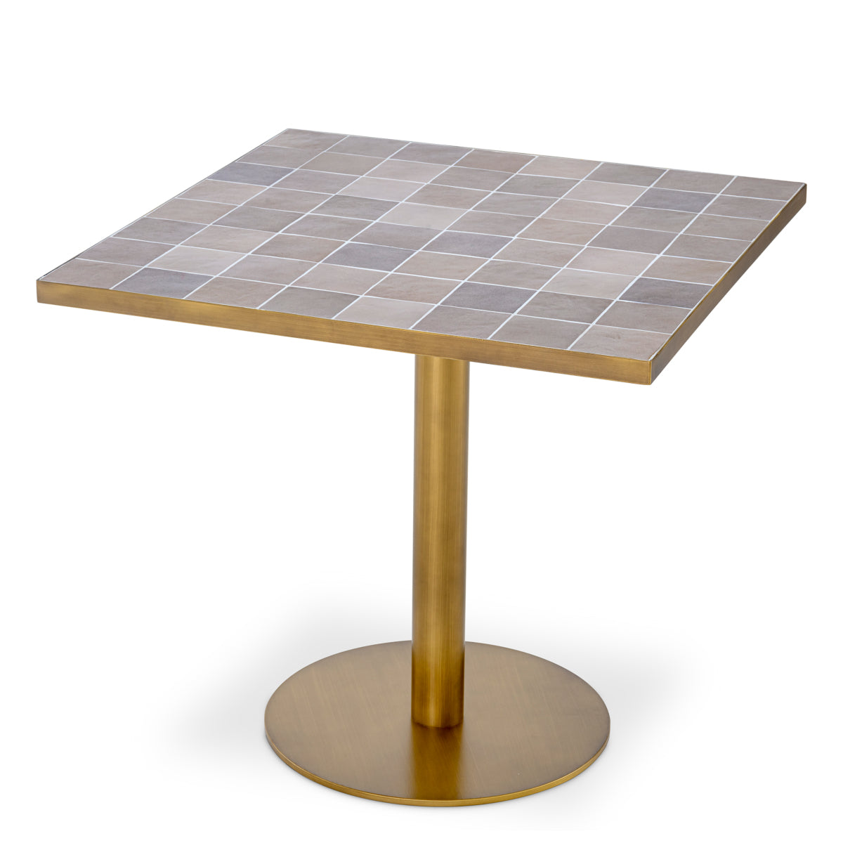 Table de salle à manger en laiton antique | Eichholtz Colton - vue principale | REMO-HOME
