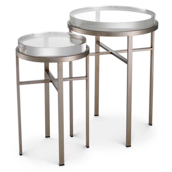 Table d'appoint en laiton brossé | Eichholtz Hoxton