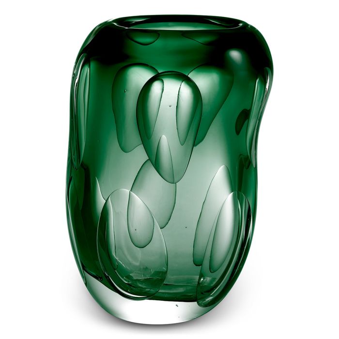 Vase en verre soufflé vert | Eichholtz Sianni S