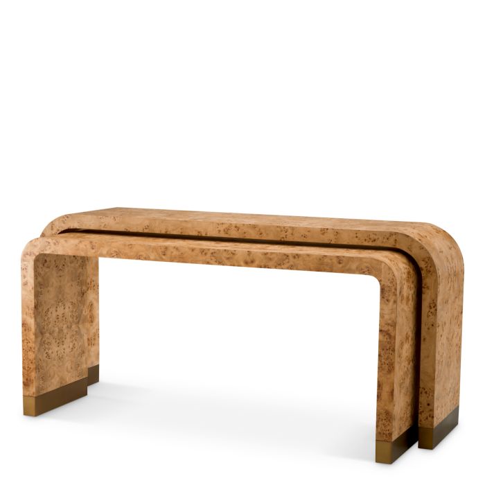 Console en bois brun (lot de 2) | Eichholtz Quinton