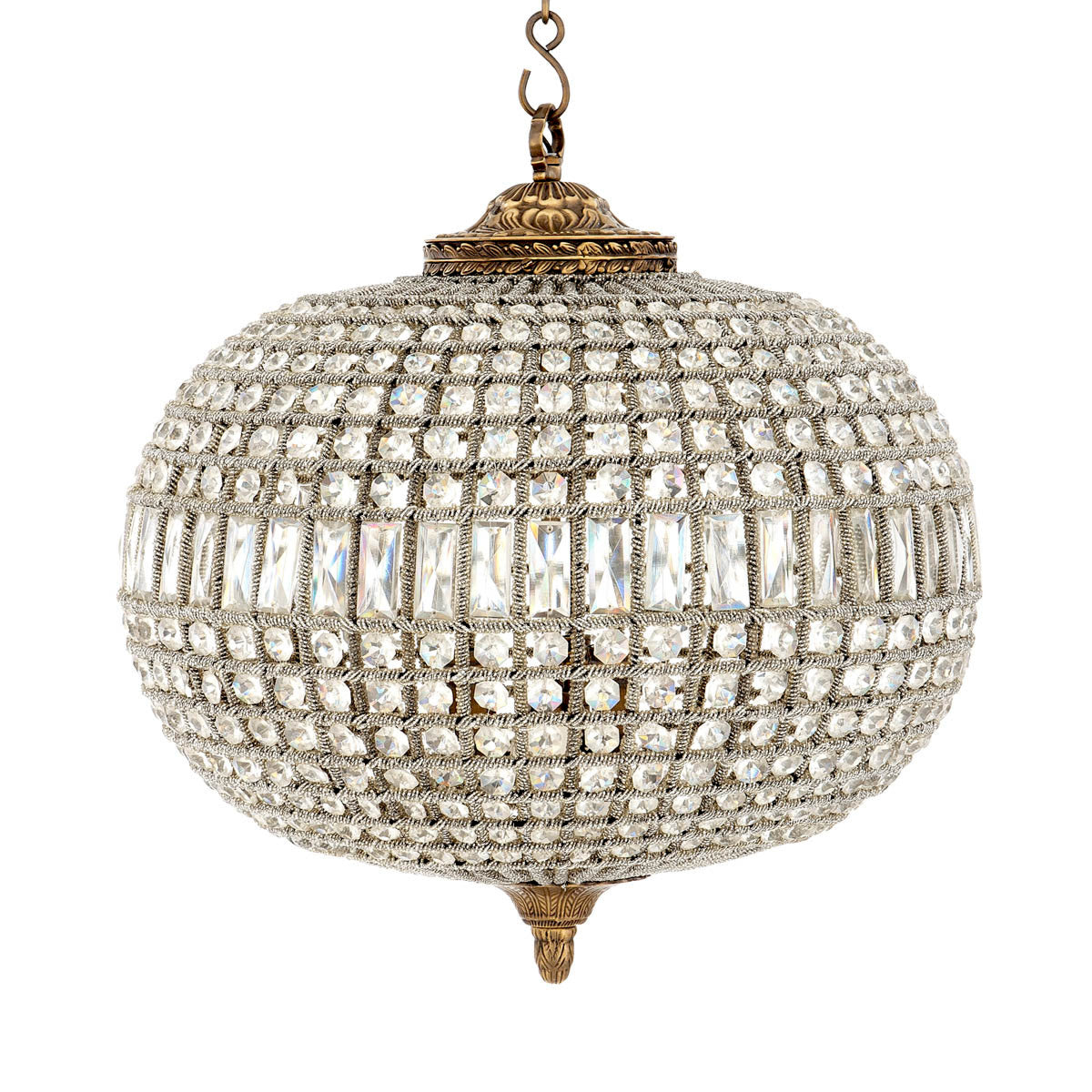 Chandelier en laiton antique | Eichholtz Kasbah Oval M - vue principale | REMO-HOME