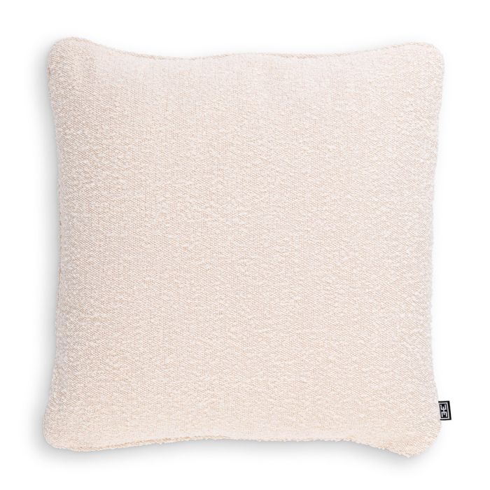 Coussin carré bouclé crème | Eichholtz Boucle L