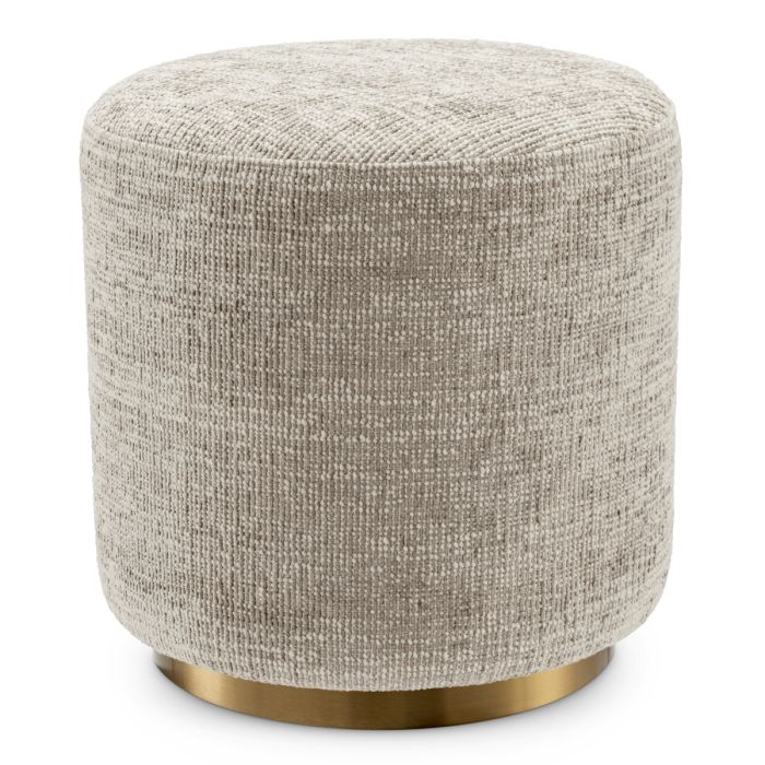 Pouf en tissu beige | Eichholtz Greer