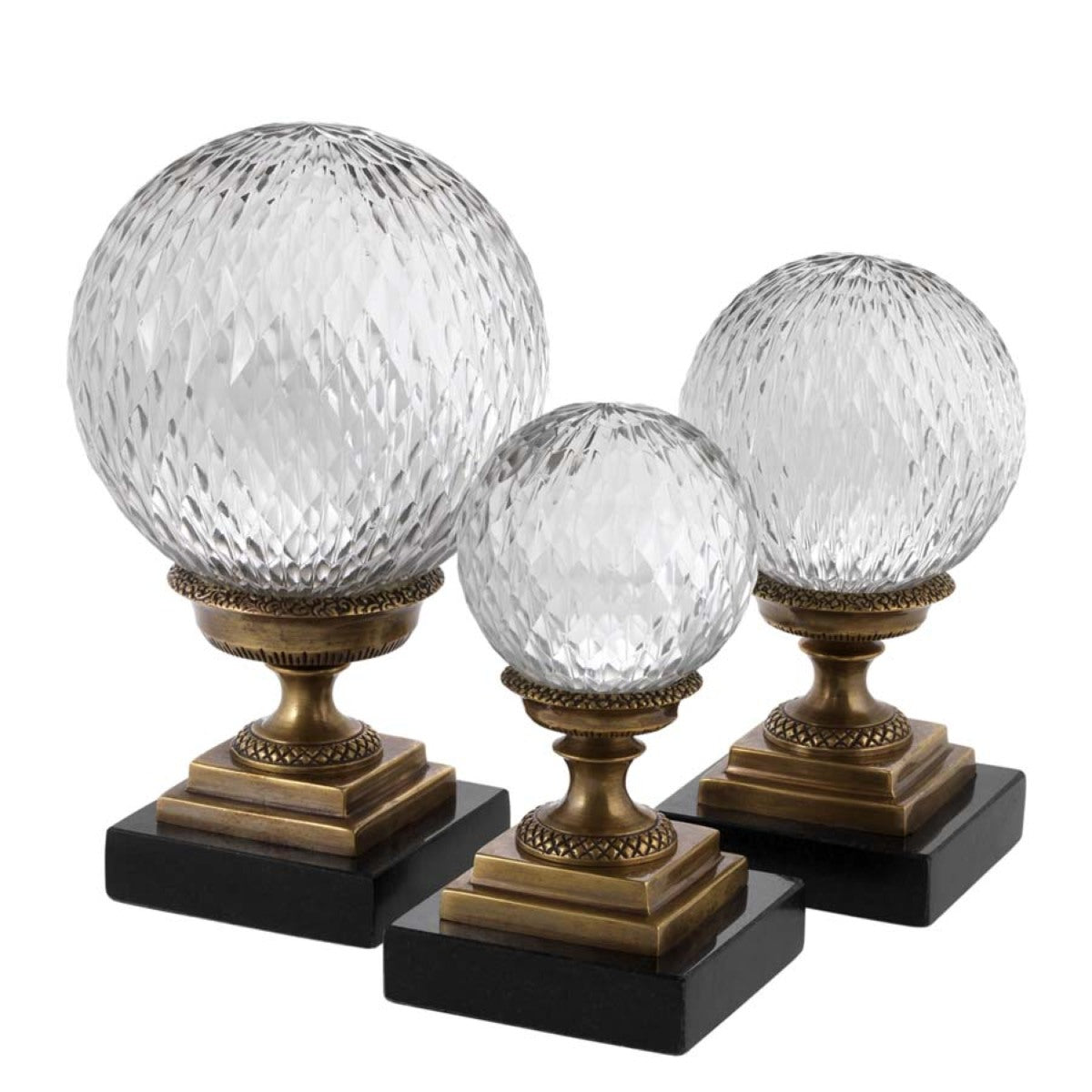 Objet Divani en laiton vintage | Eichholtz Object Divani set of 3 - vue principale | REMO-HOME
