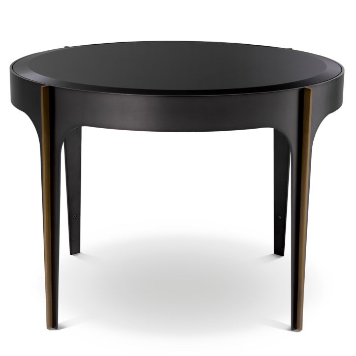 Table d'appoint en bronze et verre noir | Eichholtz Artemisa