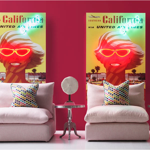 Sculpture néon Neon - California Girls 100X150 | Andrew Martin - vue principale | REMO-HOME