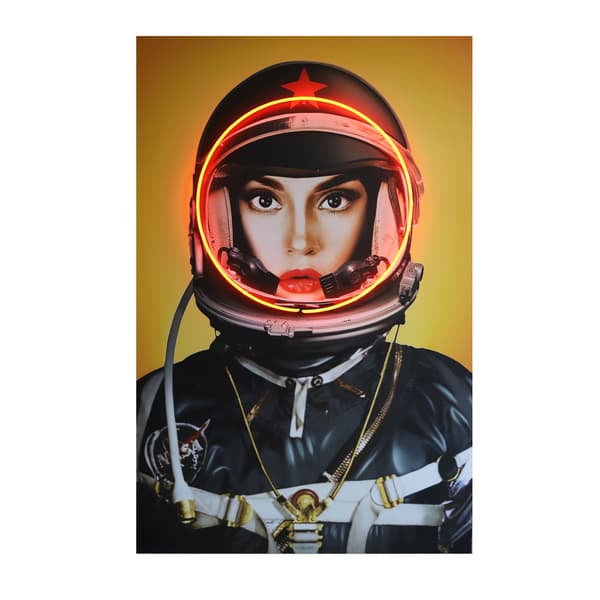 Sculpture néon Neon Space Girl | Andrew Martin - vue principale | REMO-HOME