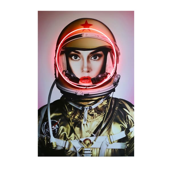 Sculpture néon Neon - Space Girl In Gold Only 100X150 | Andrew Martin - vue principale | REMO-HOME