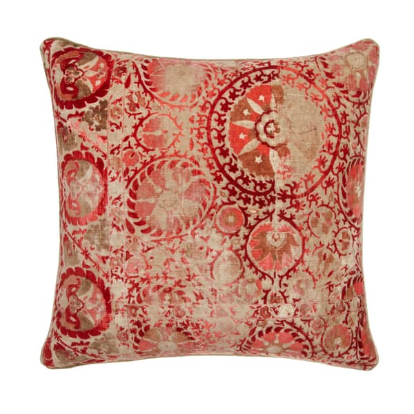 Coussin décoratif Iznik Red Plumes durables | Andrew Martin - vue principale | REMO-HOME