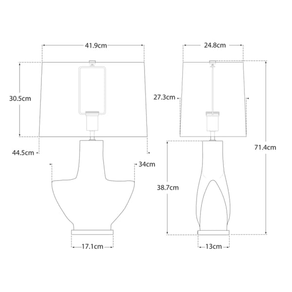 Lampe de table Armato Black | Andrew Martin - vue de détail | REMO-HOME