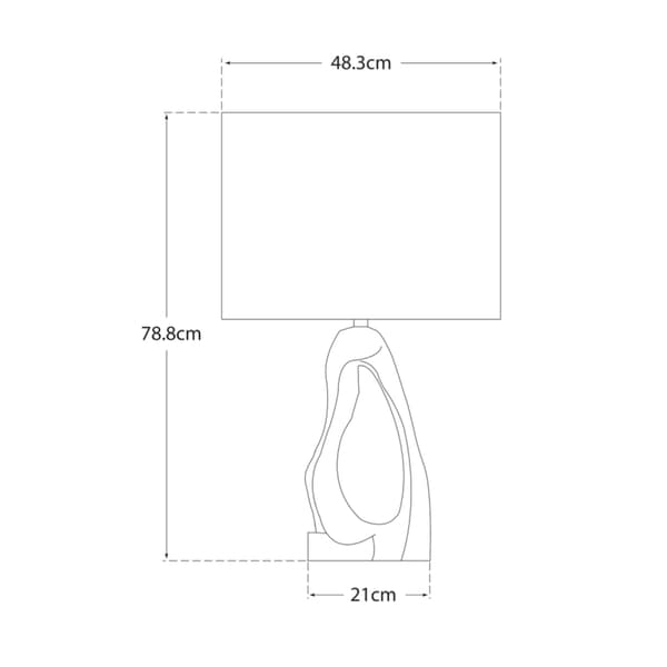 Lampe de table Cannes Silver | Andrew Martin - vue de détail | REMO-HOME