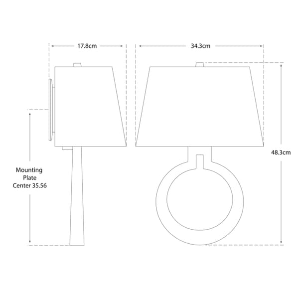 Applique murale Ring Form Bronze | Andrew Martin - vue de détail | REMO-HOME