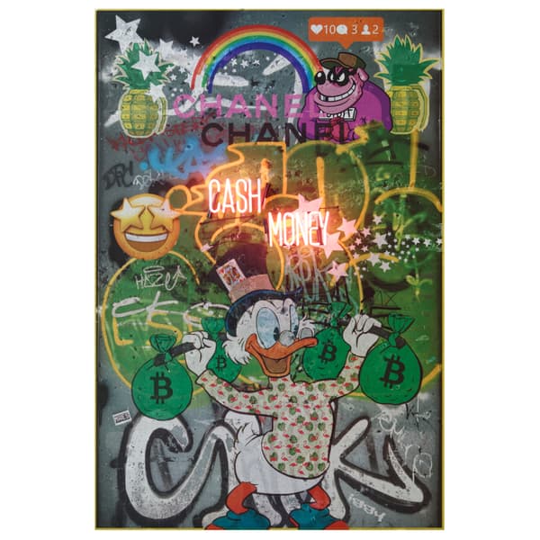 Sculpture néon Neon - Scrooge / Cash Money 80X120 | Andrew Martin - vue principale | REMO-HOME