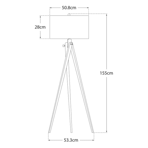 Lampadaire Tripod French Wax | Andrew Martin - vue de détail | REMO-HOME