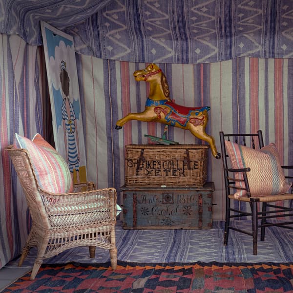 Tissu d'ameublement Elbrus Denim | Andrew Martin - vue de détail | REMO-HOME