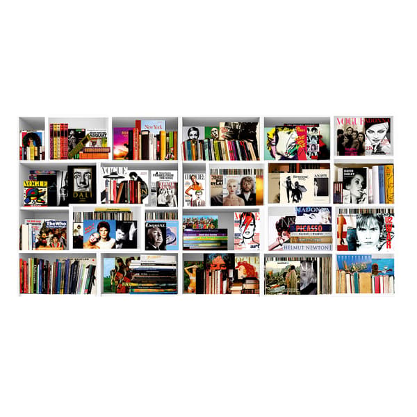 Œuvre d'art sur plexiglas Music Books 1 Multicoloured/White | Andre... - vue principale | REMO-HOME