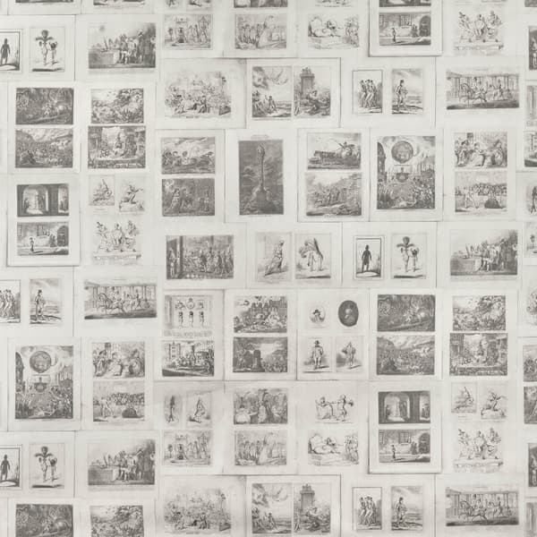 Papier peint Parody Black/ Neutral/White | Andrew Martin - vue principale | REMO-HOME