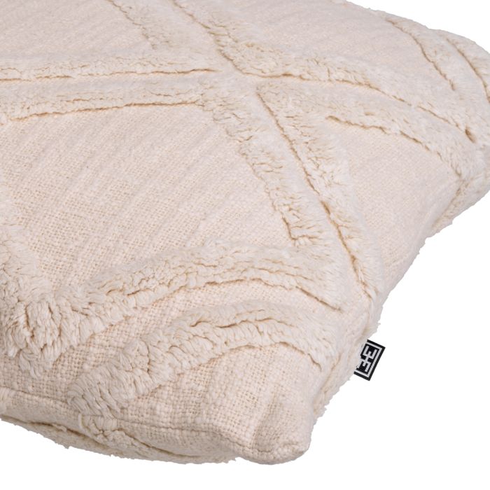 Coussin carré en coton blanc cassé | Eichholtz Maris L