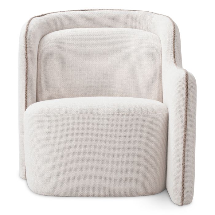 Fauteuil en tissu blans cassé | Eichholtz Barrier D