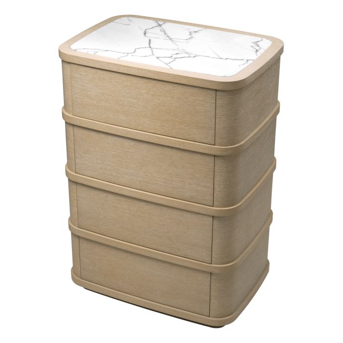 Commode verticale en chêne blanchi | Eichholtz Cabana