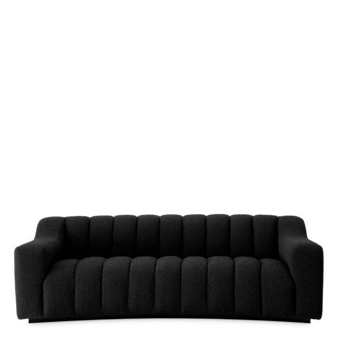 Canapé 2-3 places bouclé noir | Eichholtz Kelly S