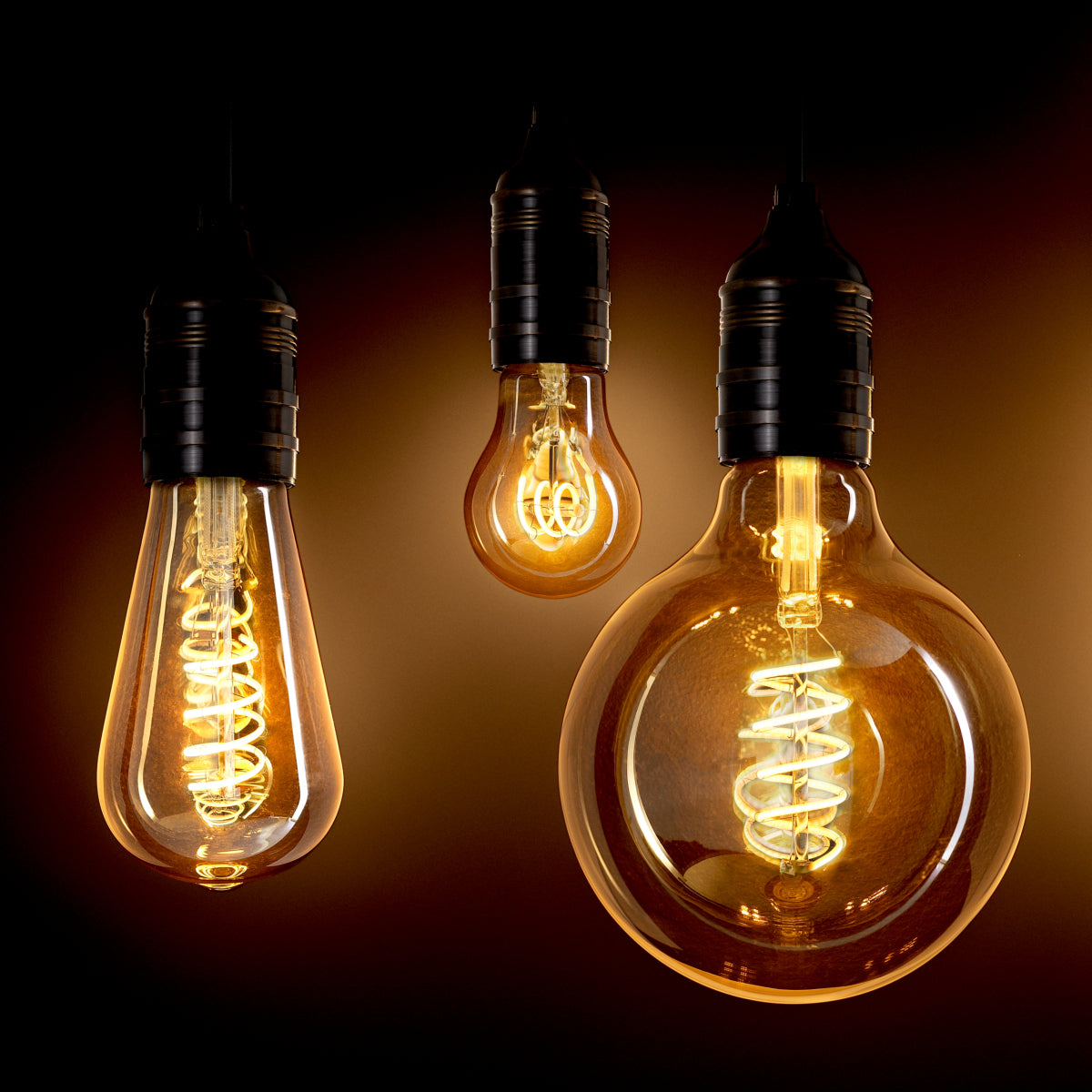 Ampoule LED Goldline forme A 4W E27 set de 4 | Eichholtz LED Bulb Goldline A shape 4W E27 set of 4 - vue de détail | REMO-HOME