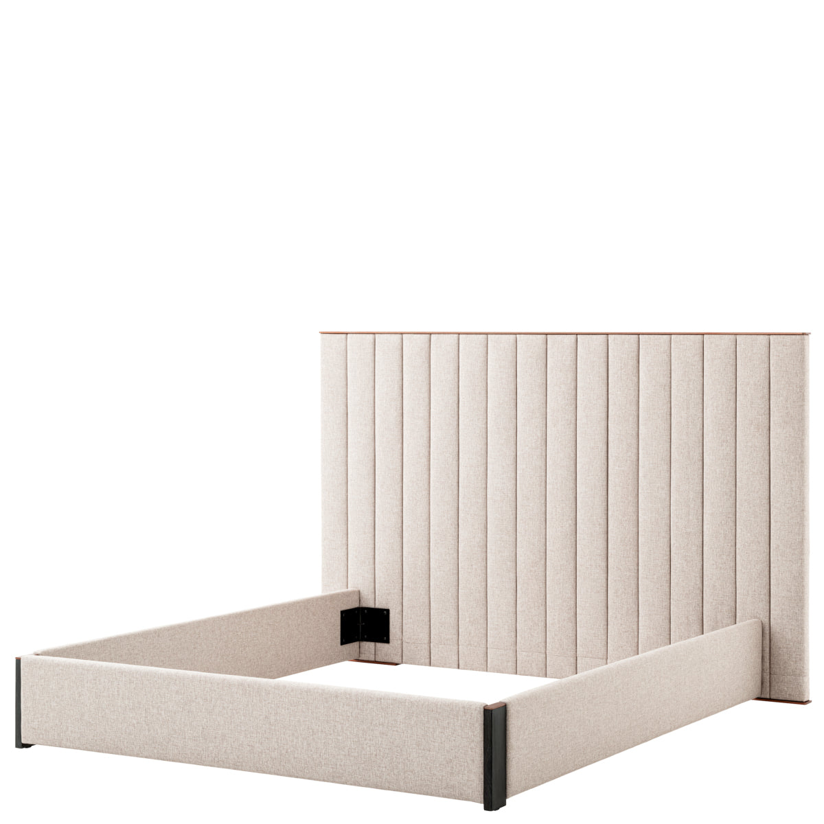 Cadre de lit en loki naturel | Eichholtz Elisio - vue de détail | REMO-HOME