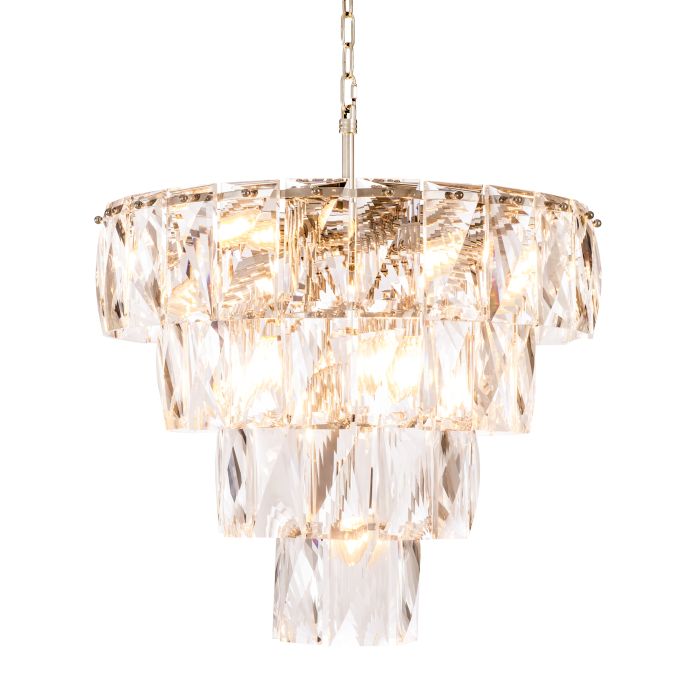 Lustre nickelé en cristal | Eichholtz Amazone S