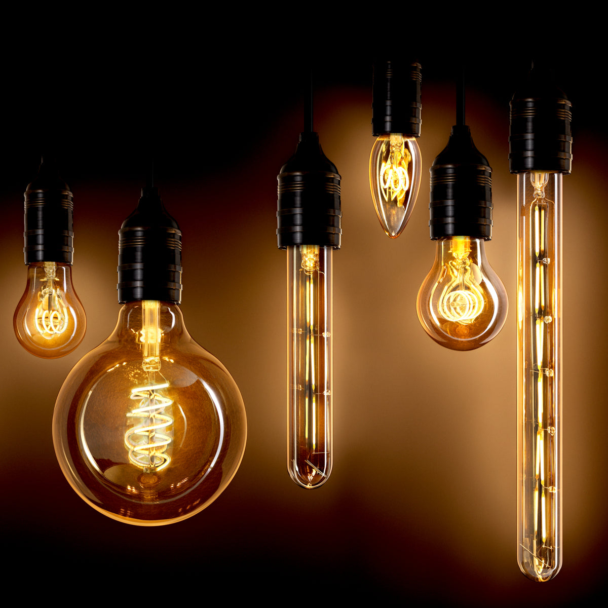 Ampoule LED tubulaire en doré | Eichholtz Goldline - vue de détail | REMO-HOME