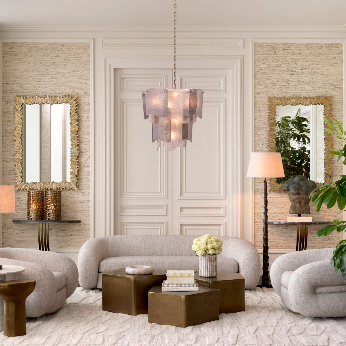 Lampadaire en finition bronze avec abat-jour | Eichholtz Riverbank - vue de détail | REMO-HOME