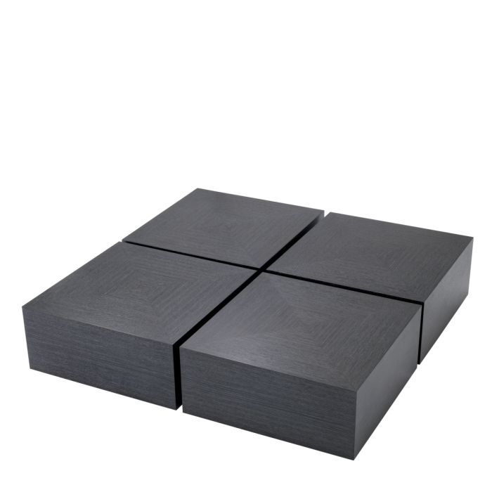 Table basse en bois anthracite (lot de 4) | Eichholtz Puro