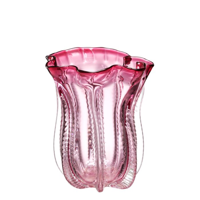 Vase en verre soufflé rose | Eichholtz Caliente S