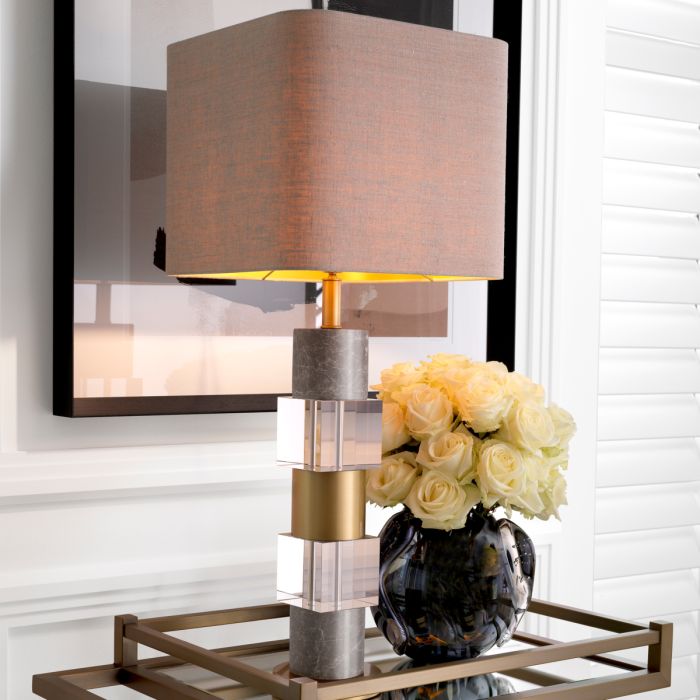 Vase en verre soufflé gris | Eichholtz Sianluca S