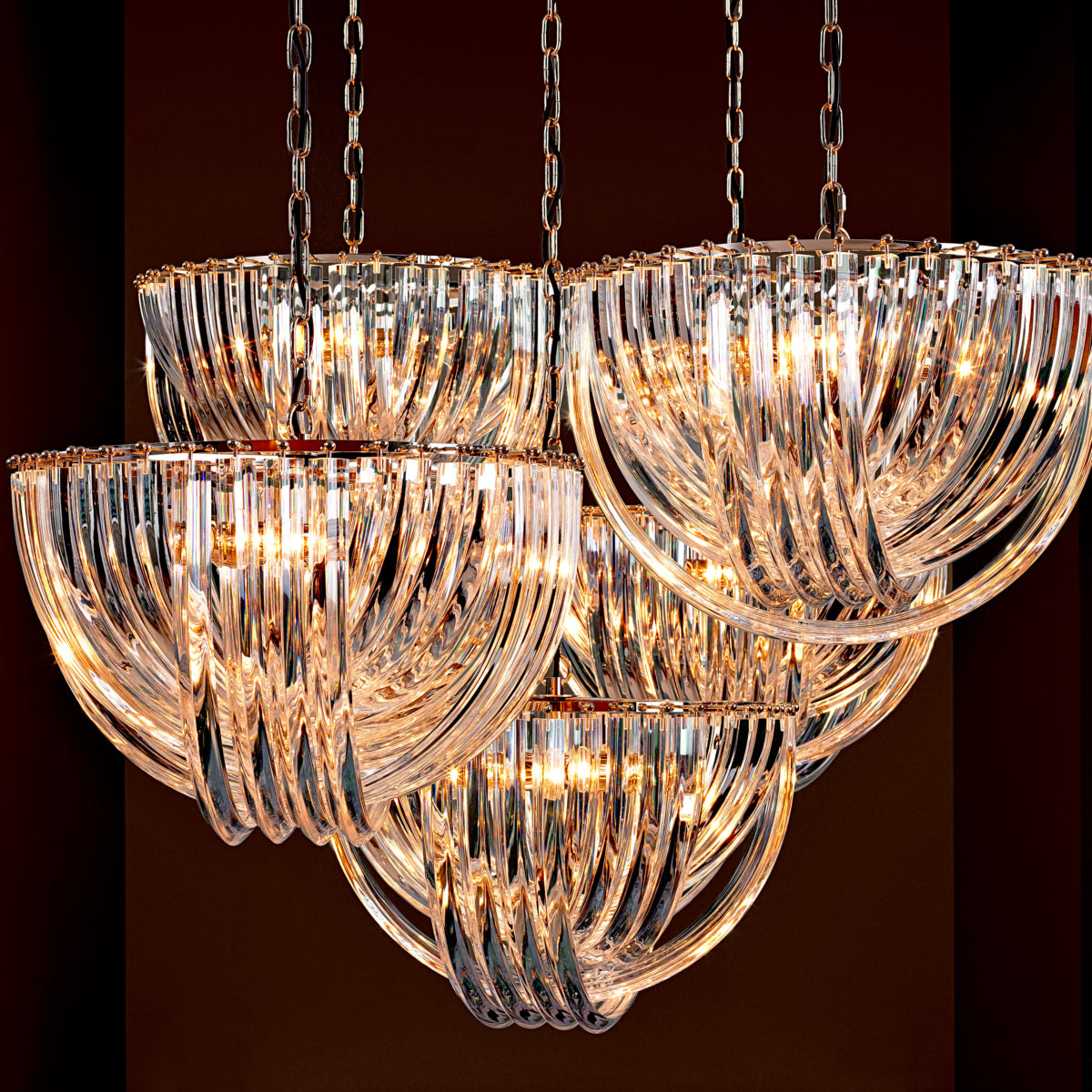 Chandelier Murano ø 50 cm | Eichholtz Murano - vue de détail | REMO-HOME