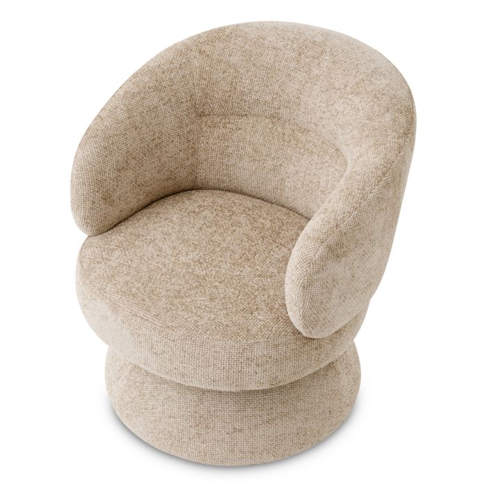Fauteuil en tissu sable | Eichholtz Liberty