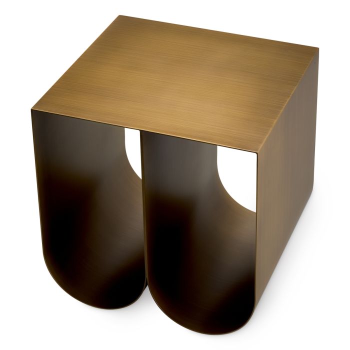 Table d'appoint en laiton brossé | Eichholtz Rafaello