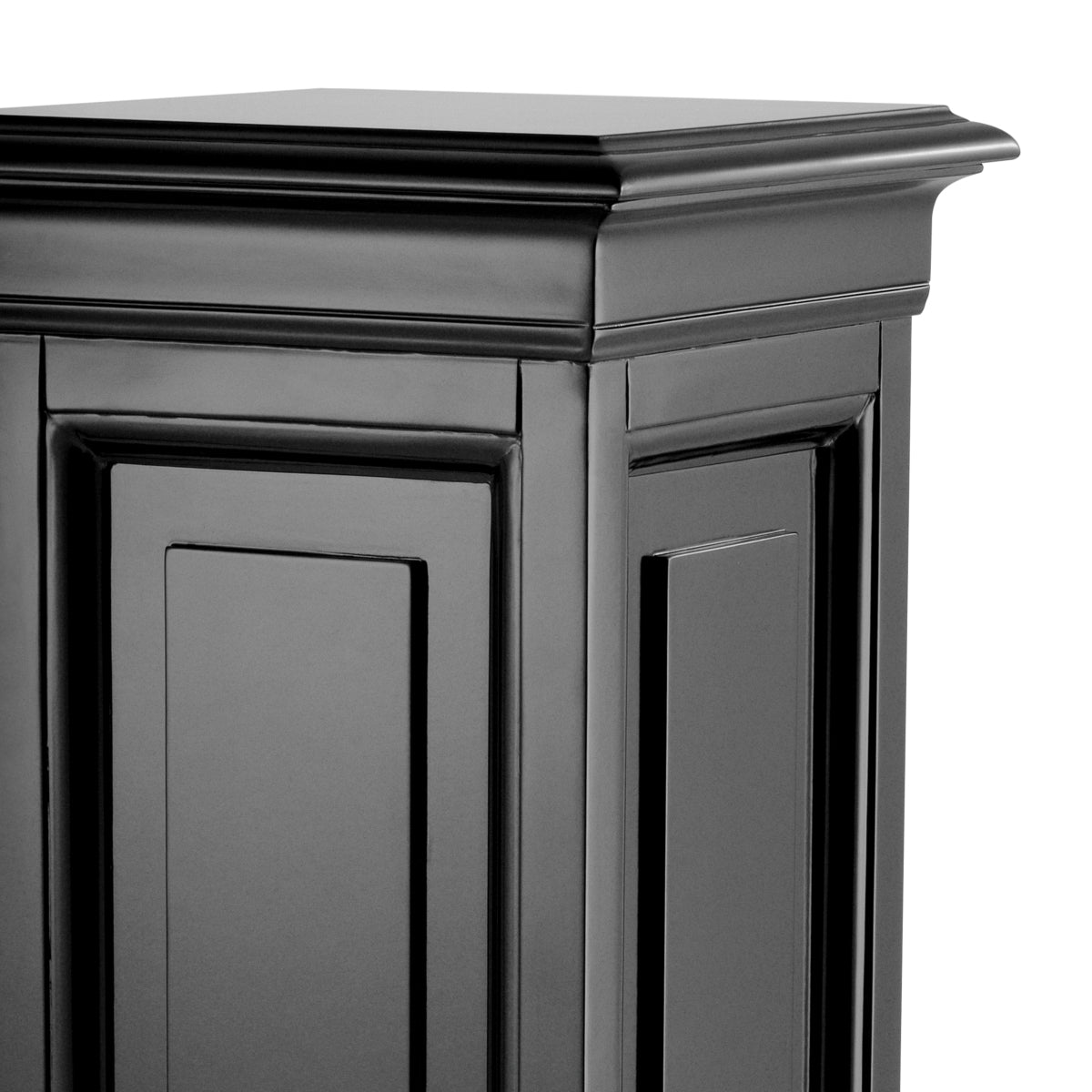 Colonne en finition noire cirée 100 cm | Eichholtz Salvatore M - vue de détail | REMO-HOME