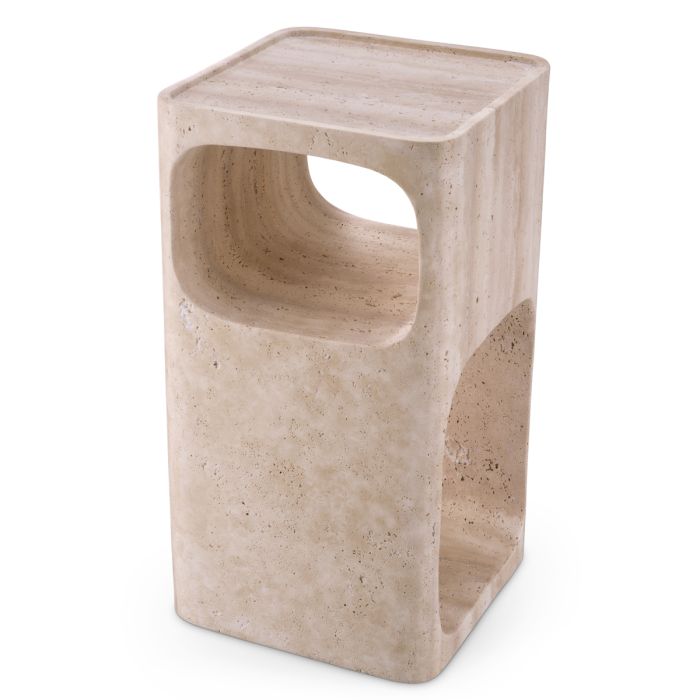 Table d'appoint en travertin | Eichholtz Adler