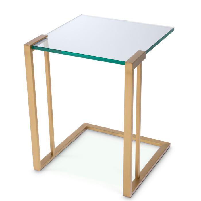 Table d'appoint en laiton brossé | Eichholtz Perry