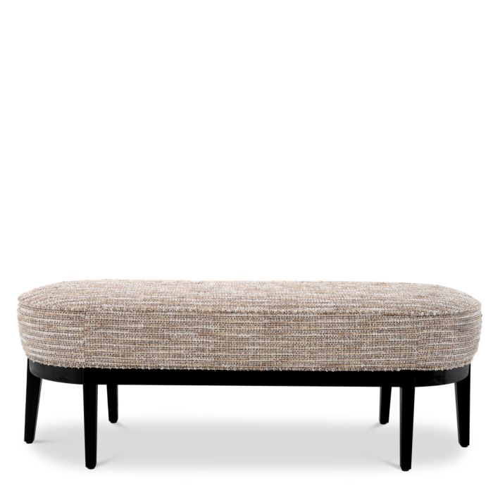 Banc en tissu Mademoiselle beige | Eichholtz Jarrett