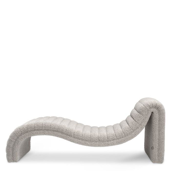 Fauteuil bouclé gris | Eichholtz Pioneer