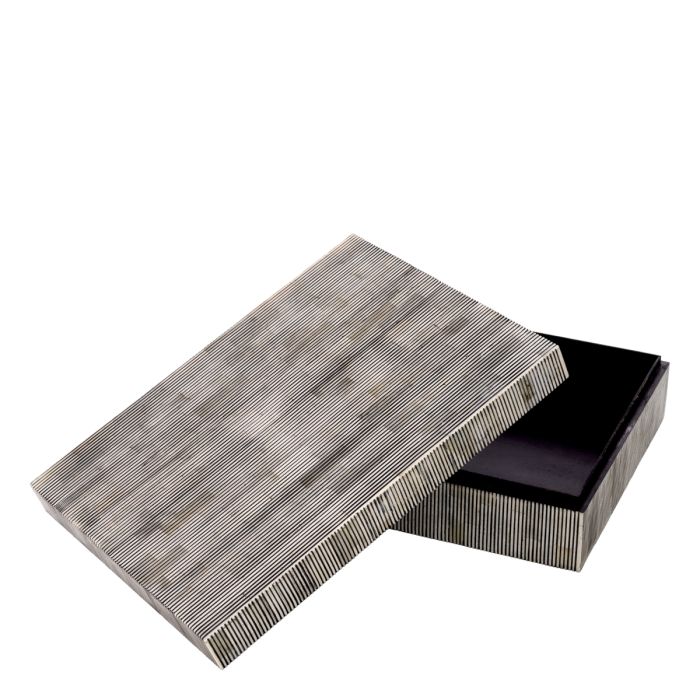 Boîte en marqueterie d'os gris | Eichholtz Lucille L