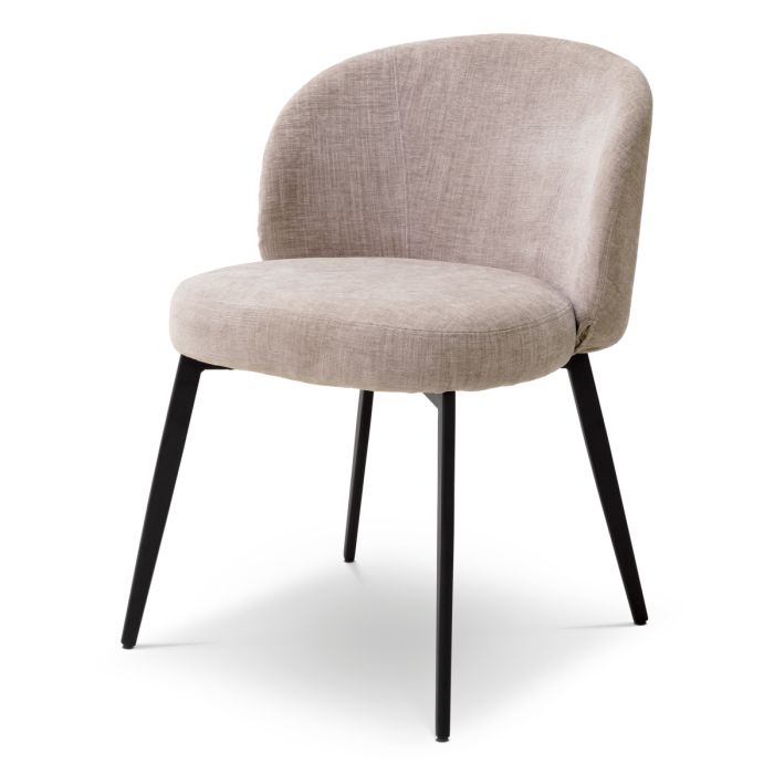 Chaise de salle à manger en tissu gris (lot de 2) | Eichholtz Lloyd